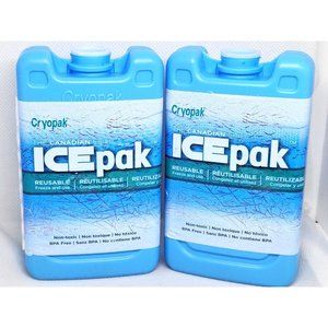 Lot Of 2 Cryopak The Canadian Chill Reusable Non Toxic BPA Free Ice Pack